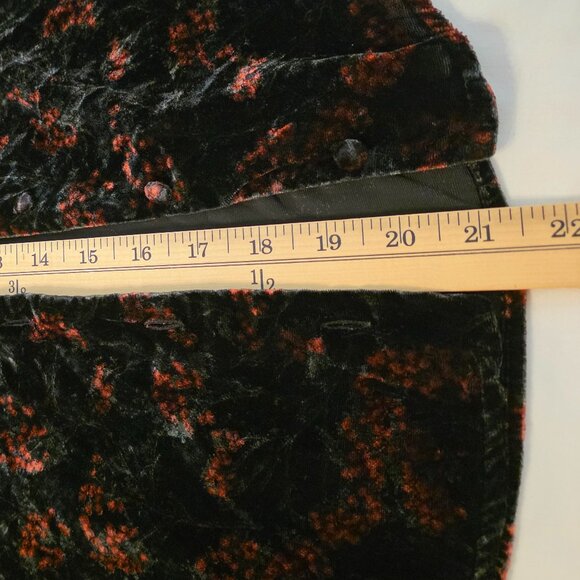 ZARA women's velvet-like blouse, size S. - Picture 8 of 11